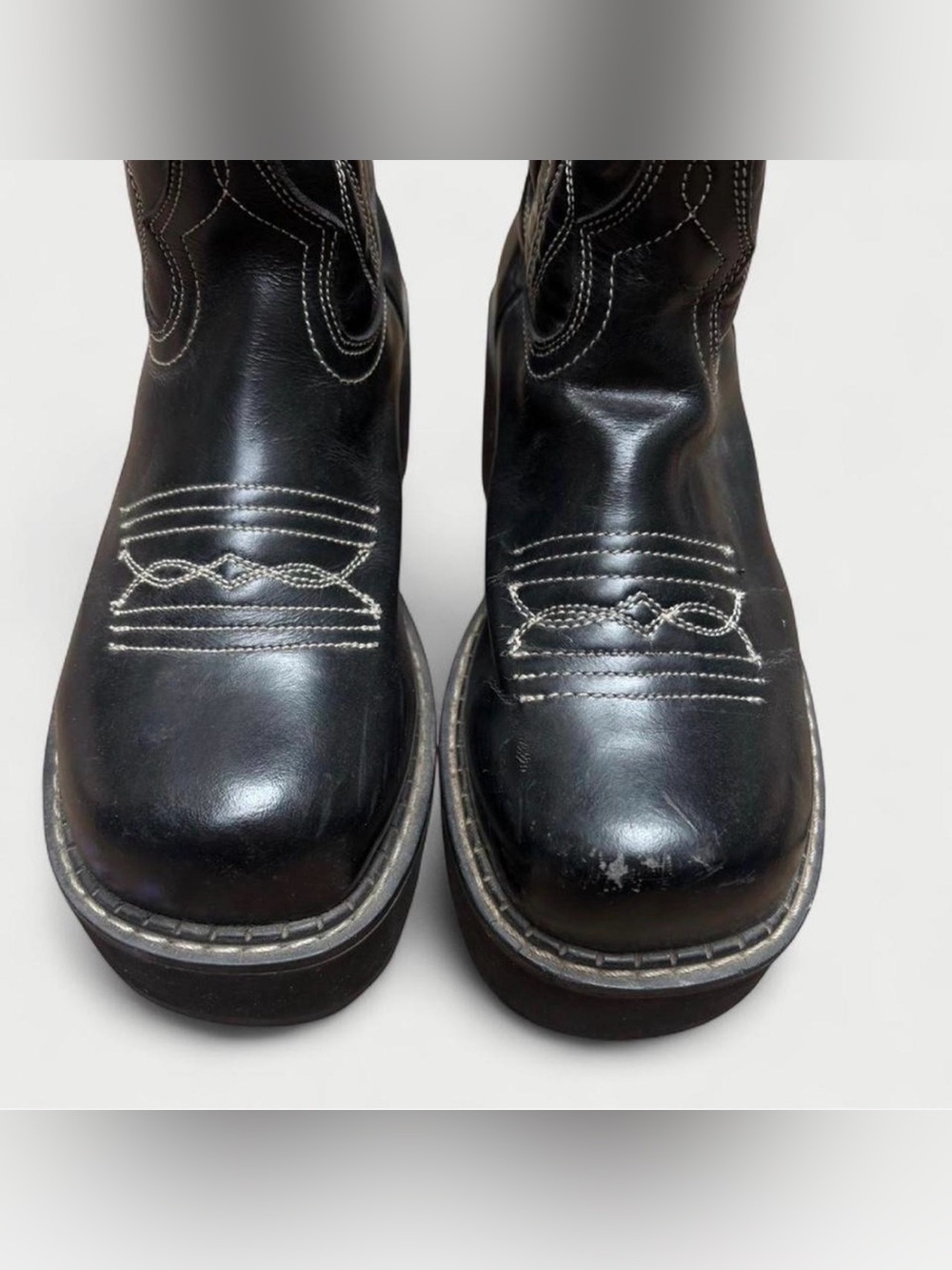 Vintage y2k rare John Fluevog platform cowgirl boots - size 7 - Picture 4 of 5